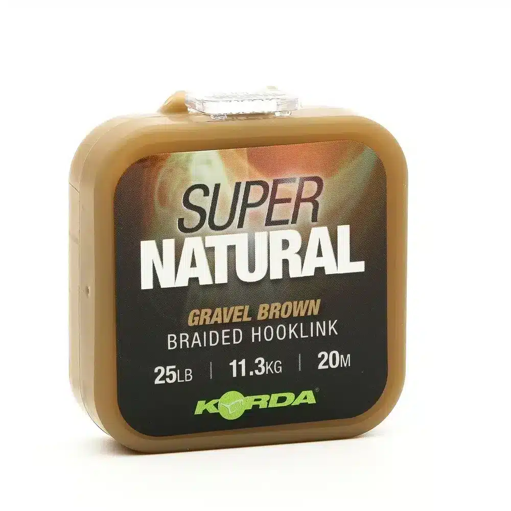 Влакно за поводи Korda Super Natural Gravel Brown – 20м / 25lb