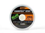 Плетен повод със силиконово покритие Fox Edges Camotex Stiff Camo – 20м