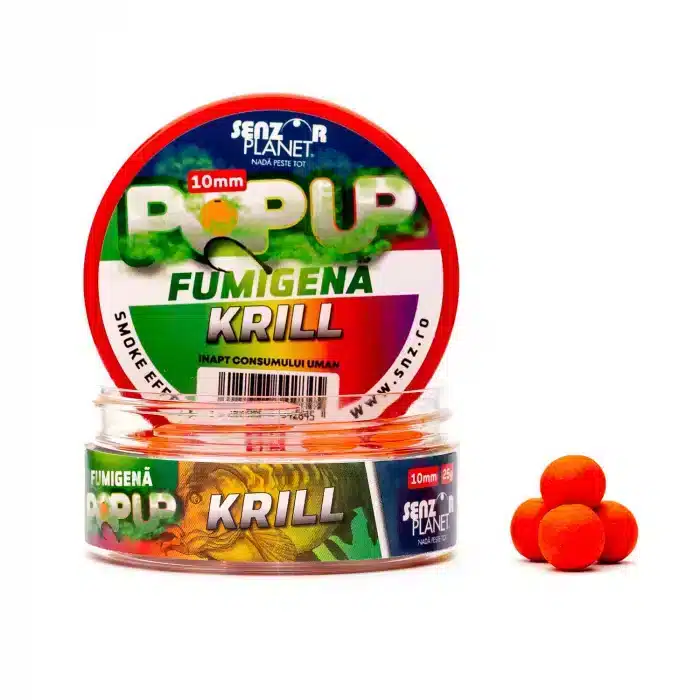 Плуващи и пушещи Pop Up топчета Senzor Planet Fumigena Krill (Крил) – 10мм / 25гр