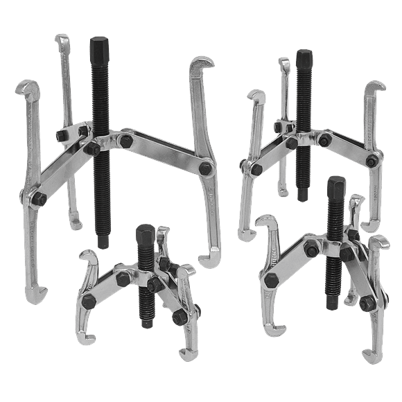 Set prese extractoare cu 3 brate, 4 piese