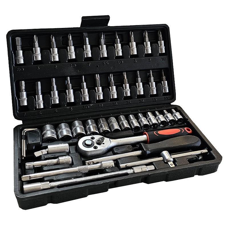 Trusa chei tubulare 1/4", 46 piese