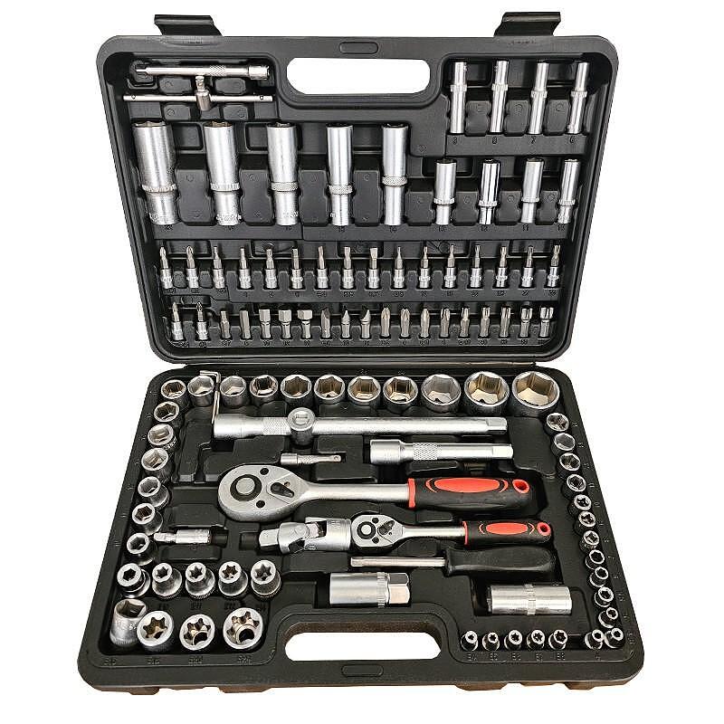 Trusa chei tubulare, 108 piese, 1/4" si 1/2"