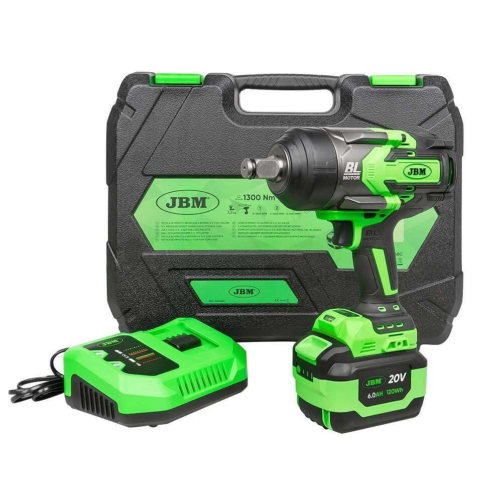 Pistol de impact cu acumulator, 3/4", JBM