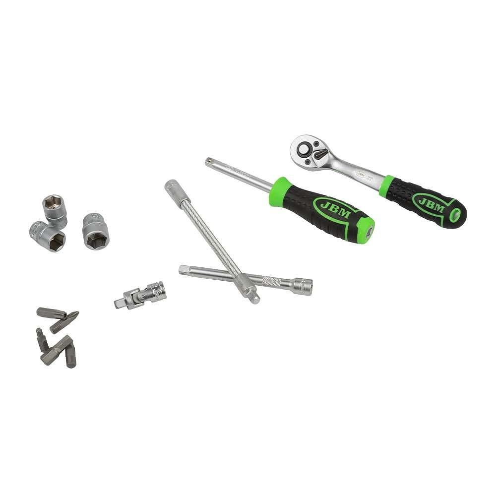 Trusa chei tubulare cu patrat de 1/4", JBM