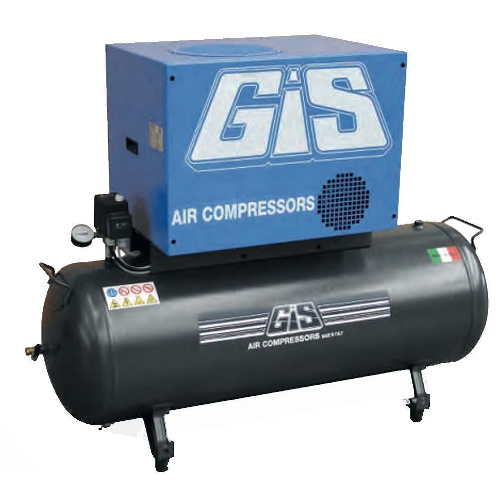 Compresor cu piston si transmisie prin curea GS17/100/320/SILENT,  seria SILENT, GIS AIR COMPRESSORS