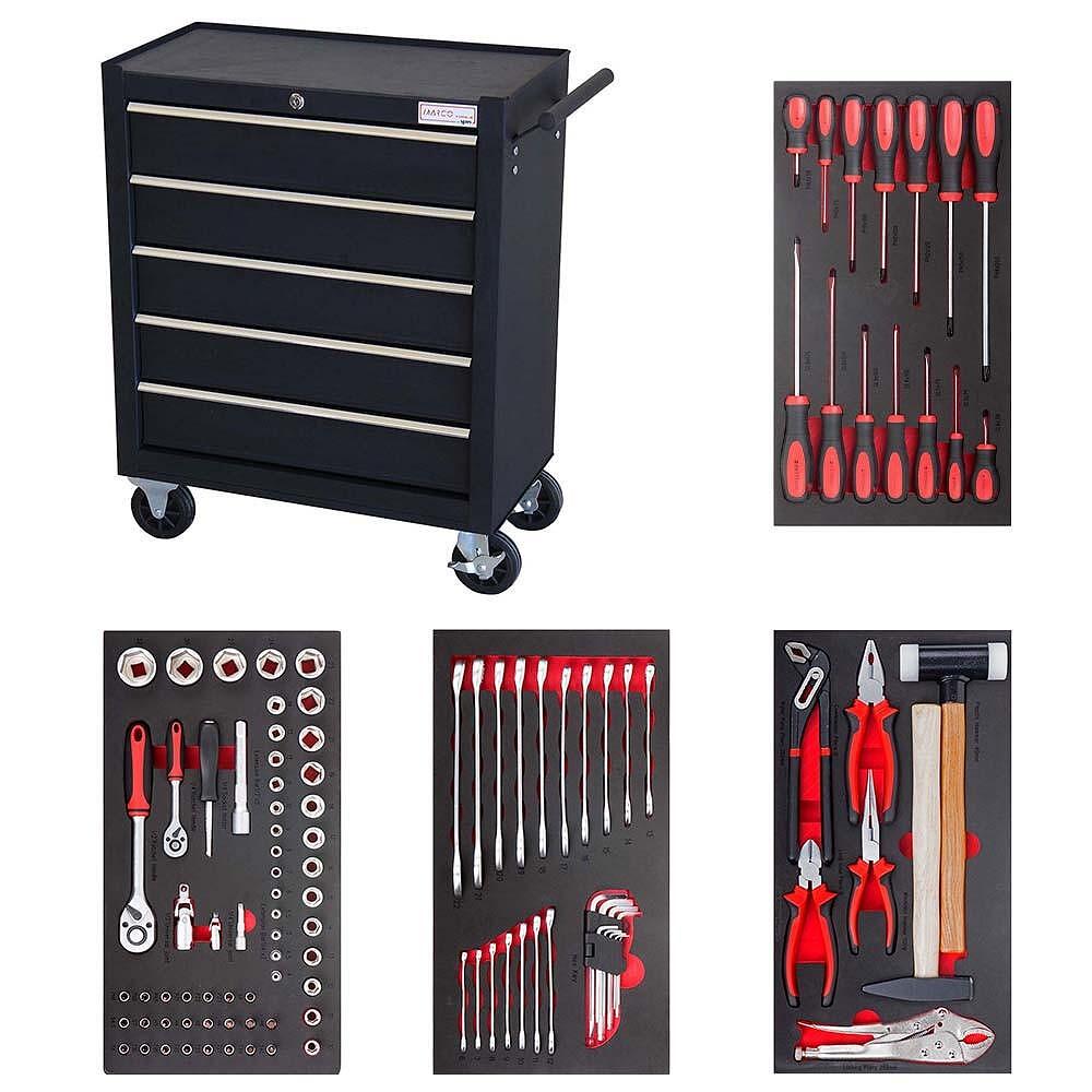 Dulap echipat cu scule, 107 piese, MARCO TOOLS