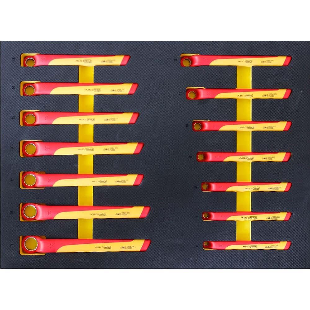 Truse scule izolate electric, pentru masini hibride si electrice, 43 piese, MARCO TOOLS