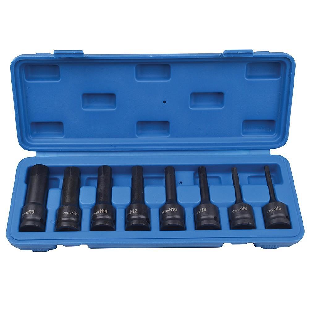 Set imbusuri hexagonale de impact, 1/2”, 9 piese, Marco Tools