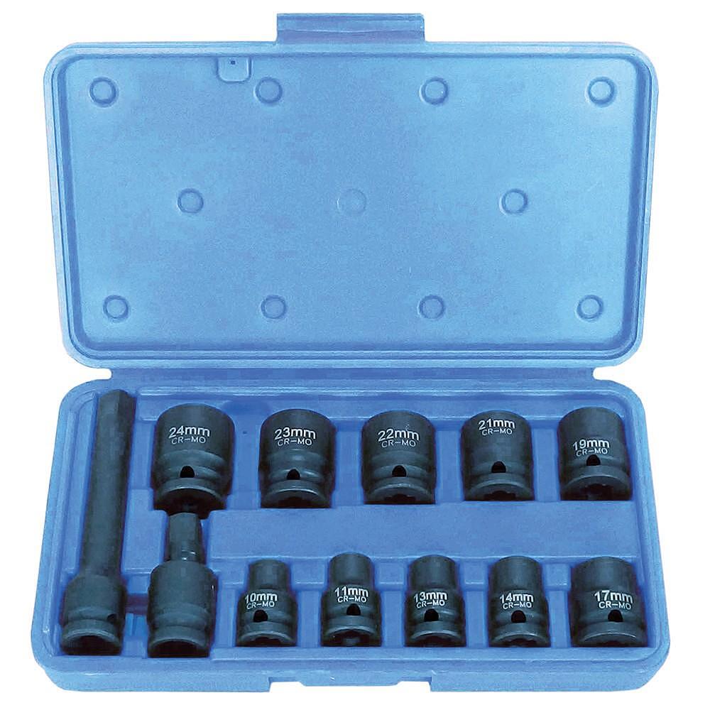Set chei tubulare de impact, 10 piese, 1/2”, Marco Tools