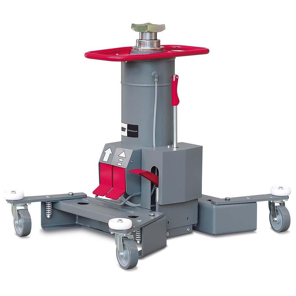 Cric de canal cu deplasare pe fundul canalului, 15/15T, full pneumatic, Rotary