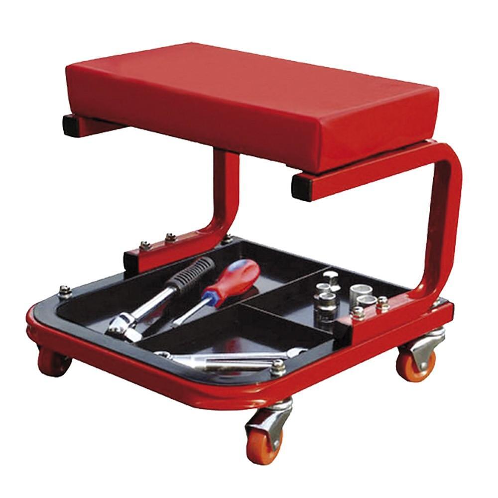 Scaun mobil pentru mecanici, cu spatiu de depozitare, MARCO TOOLS