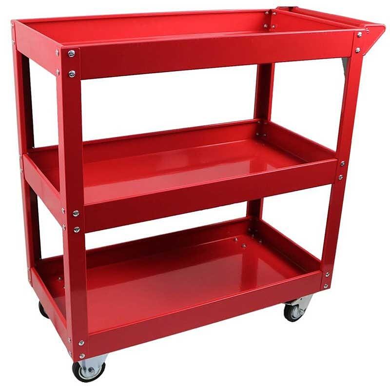 Carucior cu 3 rafturi pentru depozitarea si transportul sculelor