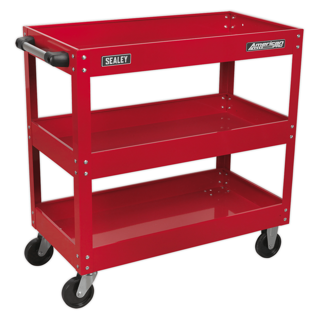 Carucior cu 3 polite pentru transport/depozitare scule