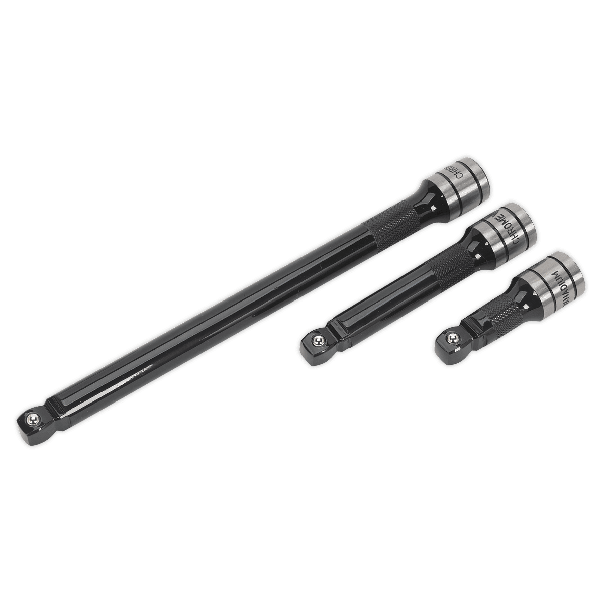 Set prelungitoare, actionare 1/2”, 3 piese - Black Series