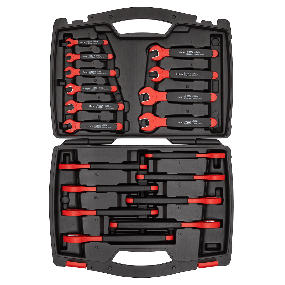 Trusa chei fixe izolate electric, 18 piese