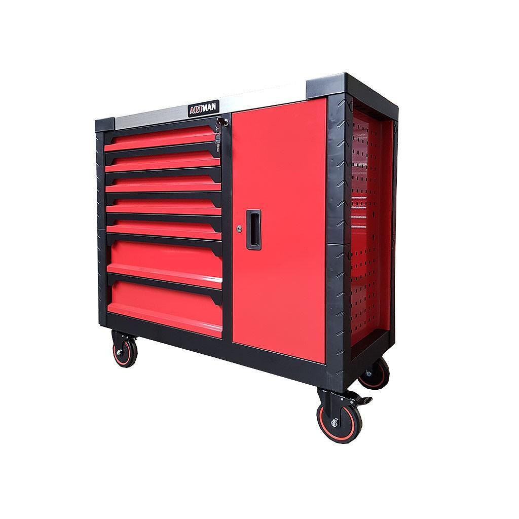 Dulap mobil pentru scule cu 7 sertare și dulap de depozitare Artman