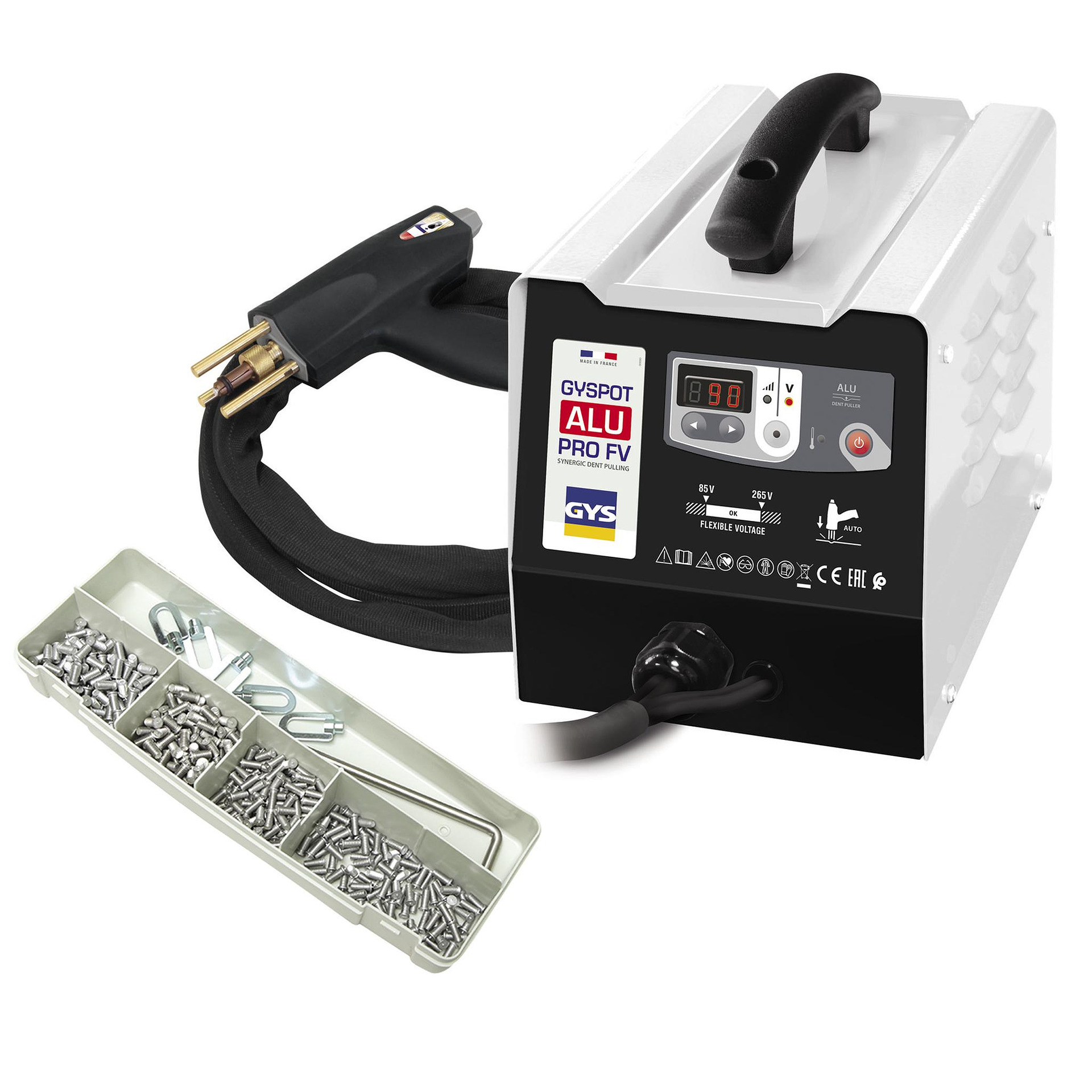 Aparat sinergic de indreptat tabla de aluminiu “GYSPOT ALU PRO FV”