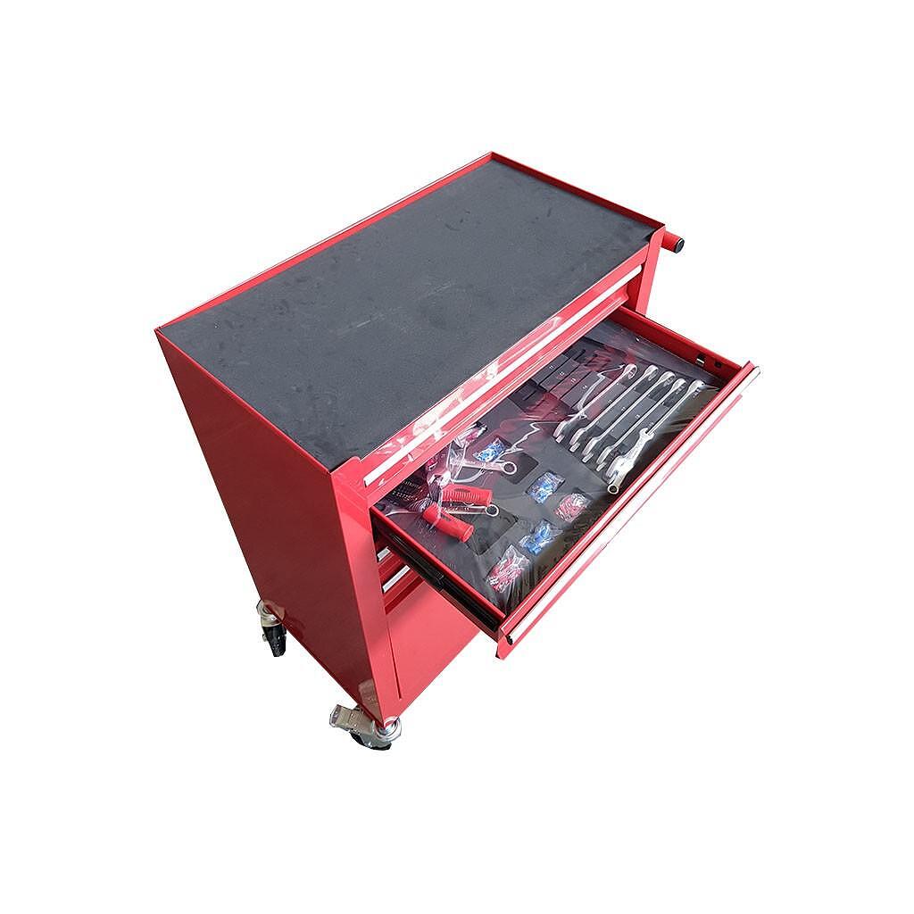 Dulap cu 4 sertare echipate cu scule si spatiu de depozitare, 79 piese