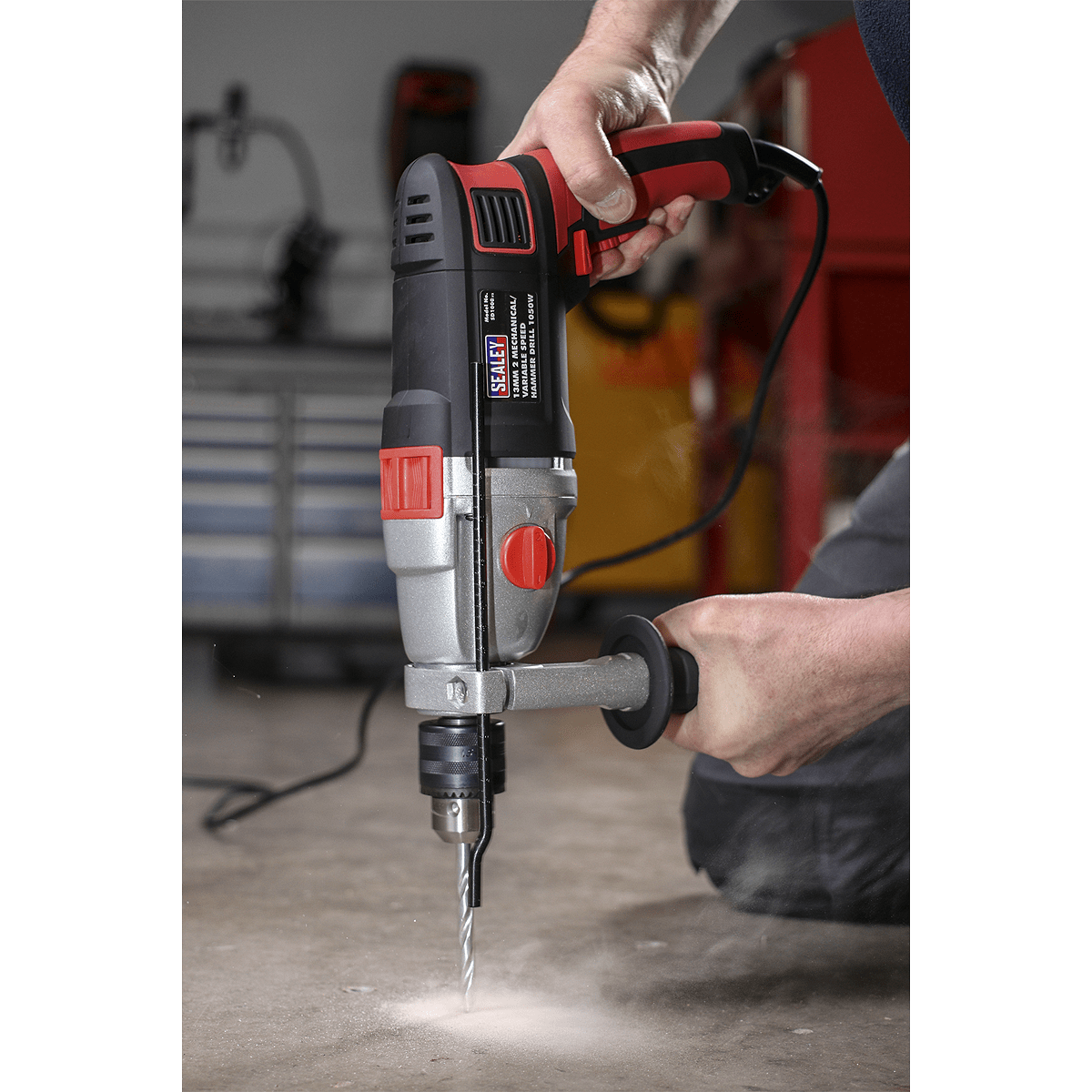 Masina de gaurit cu percutie, 1050W, Sealey