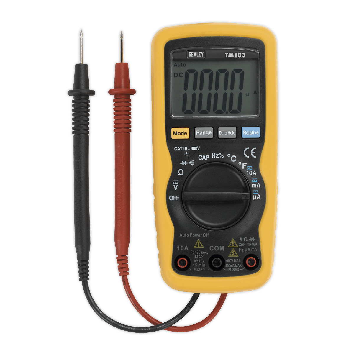 Multimetru digital cu carcasa rezistenta la socuri, Sealey