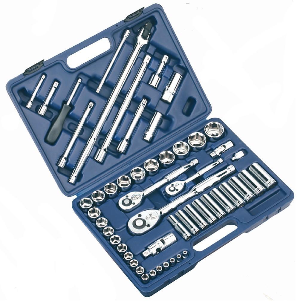 Trusa chei tubulare 3/8”,1/4”, 1/2”, 52 piese