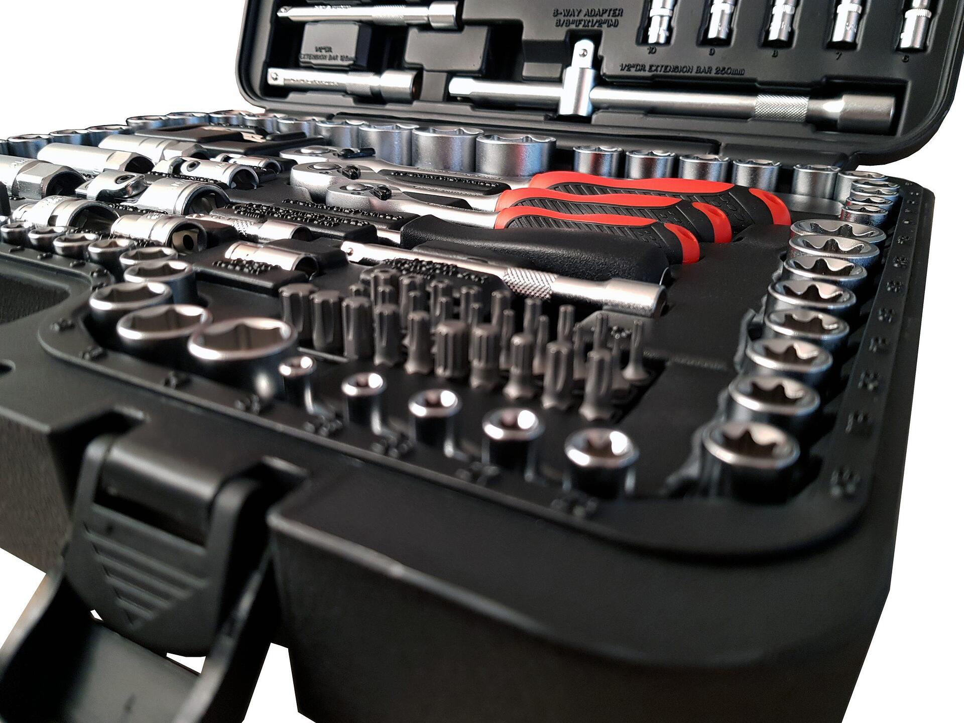 Trusa chei tubulare 1/2" 3/8" 1/4", 179 piese, Euro Quip