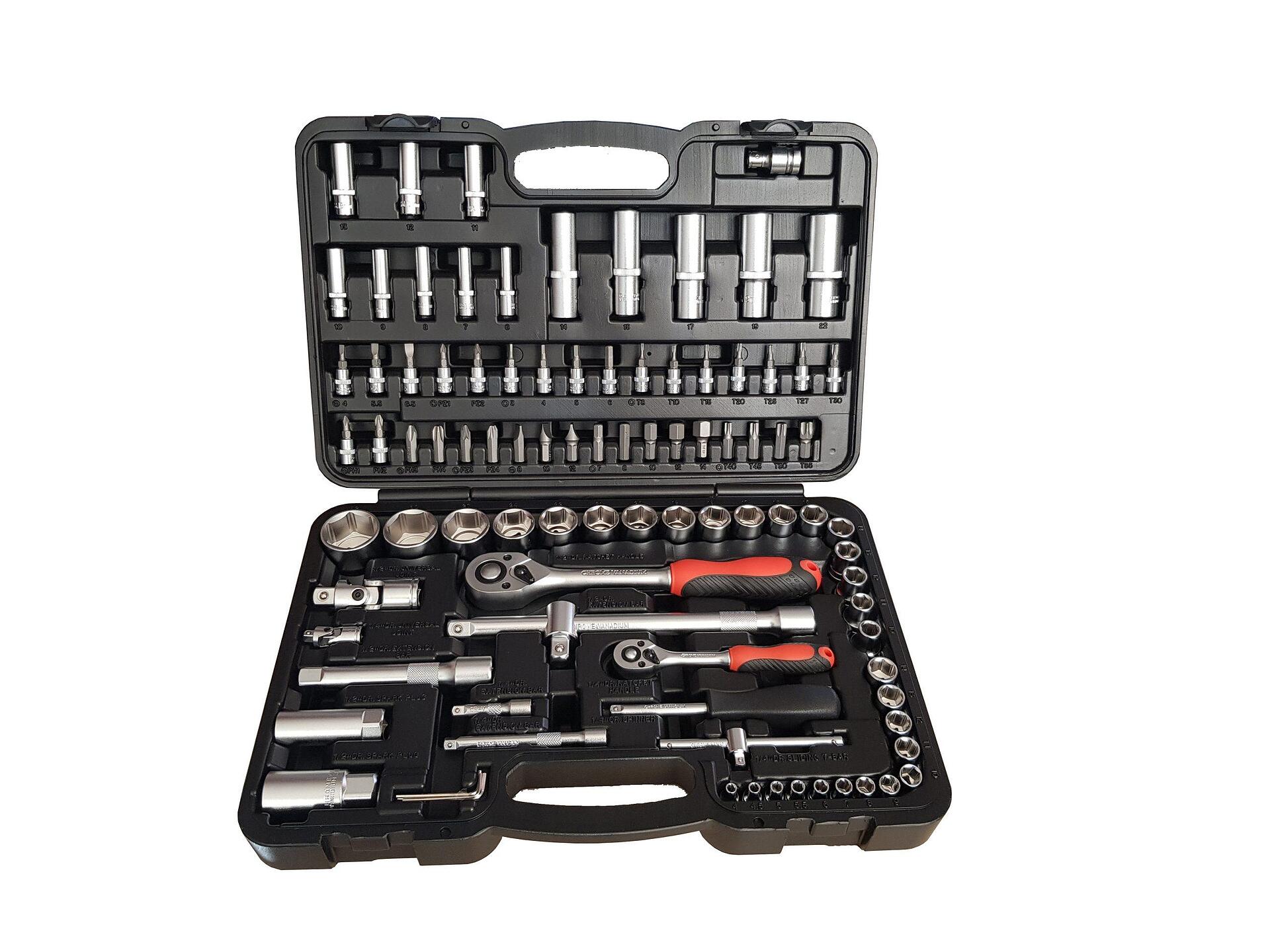 Trusa chei tubulare, 1/2" si 1/4", 94 piese, Euro Quip