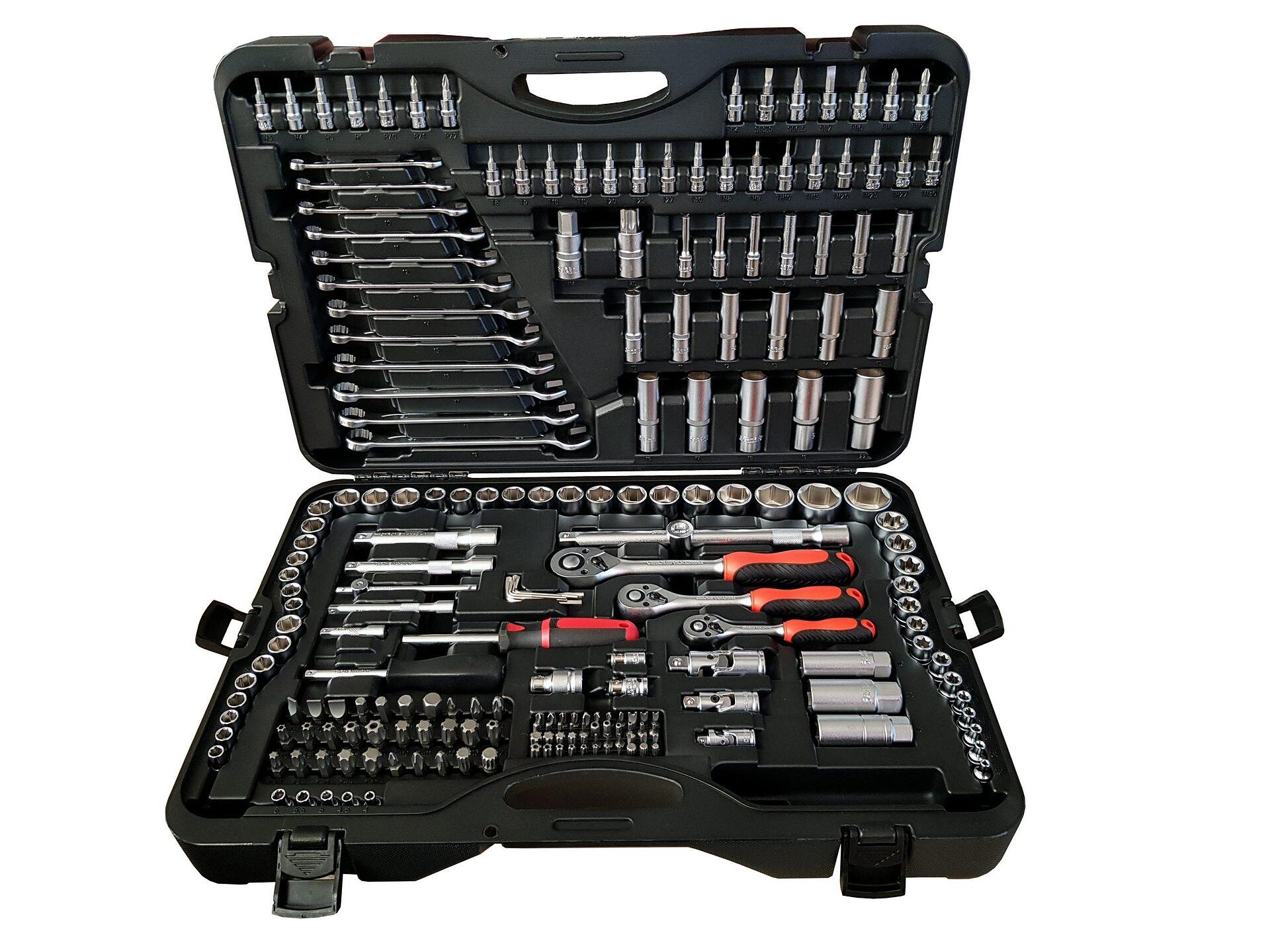 Trusa chei tubulare 1/2" 3/8" 1/4", 216 piese, Euro Quip