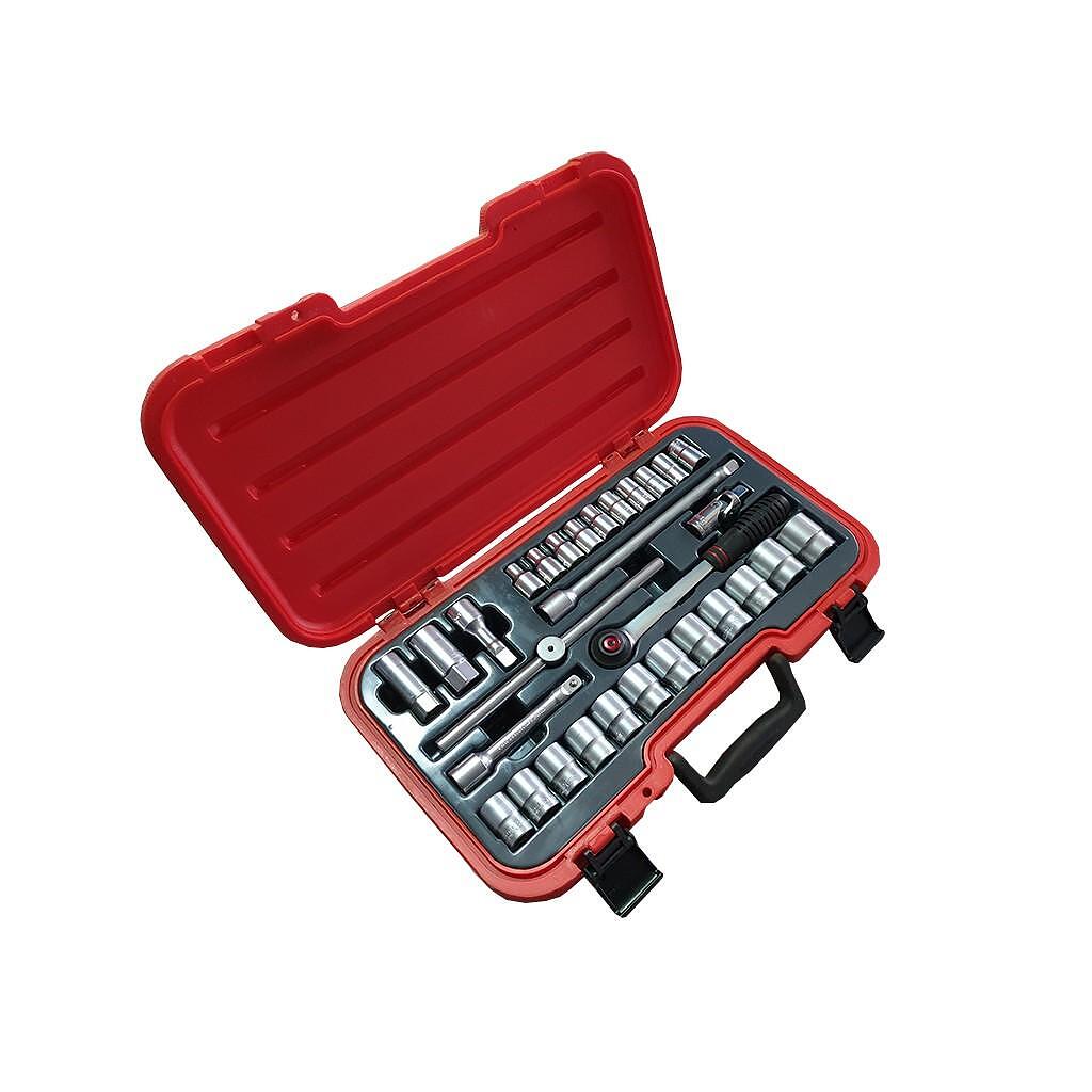 Set chei tubulare, 1/2", 30 piese, Sealey