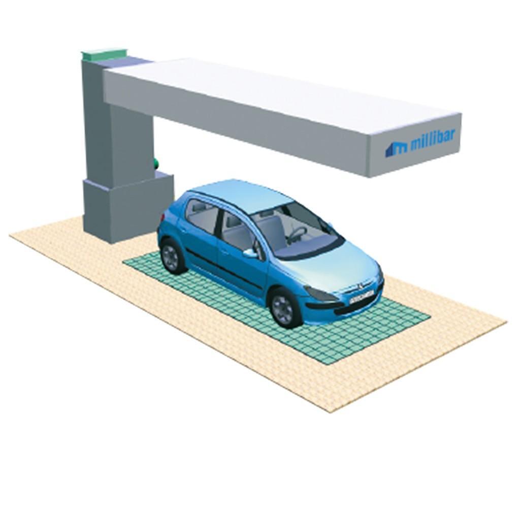 Zona de pregatire a vopsitoriei cu un post de lucru