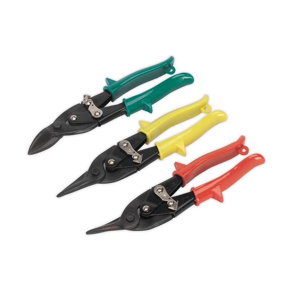 Set de 3 foarfece pentru taiat tabla