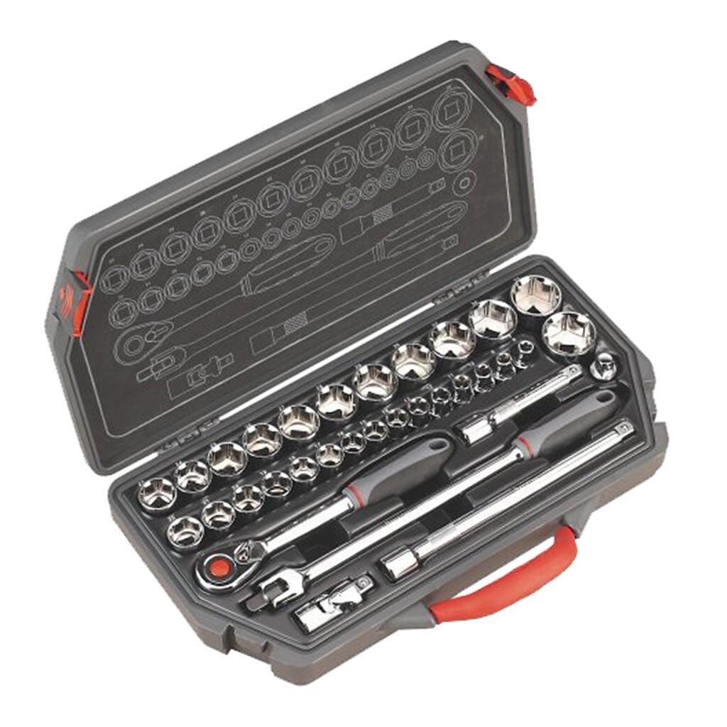 Trusa de chei tubulare, 1/2", 33 piese