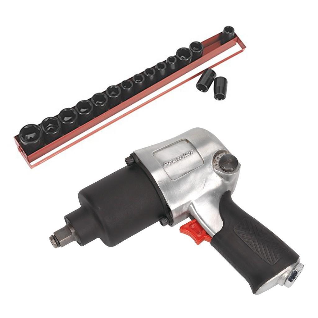 Pistol pneumatic de insurubat si chei tubulare de impact