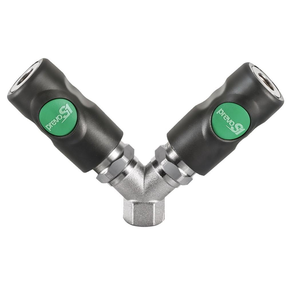 Cupla rapida dubla pentru aer comprimat 1/2″ Prevo S1 Prevost