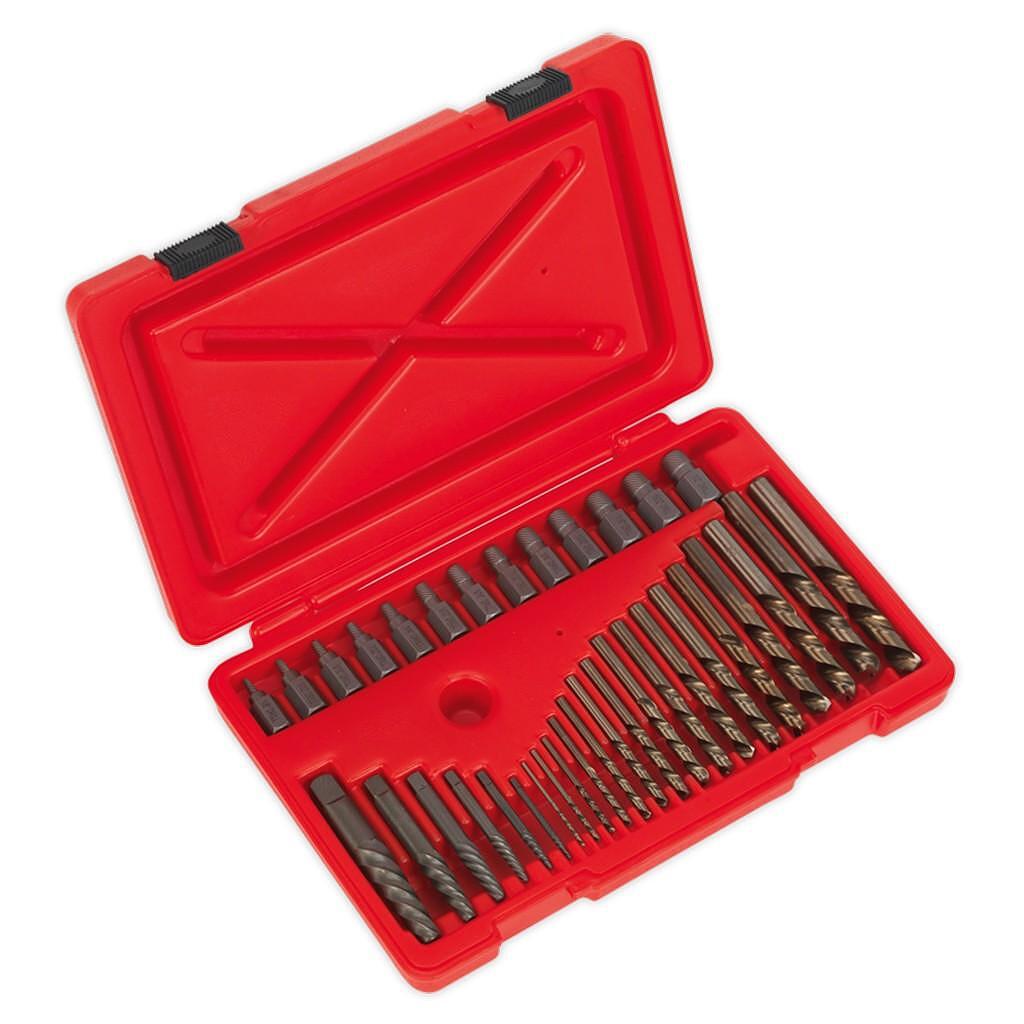 Set de extractoare pentru suruburi rupte, 35 piese