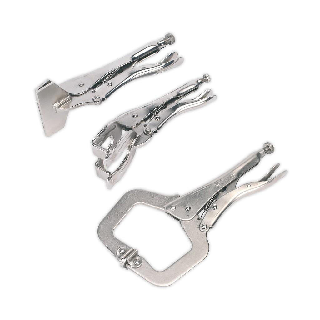 Set clesti autoblocanti pentru tinichigerie, 3 piese