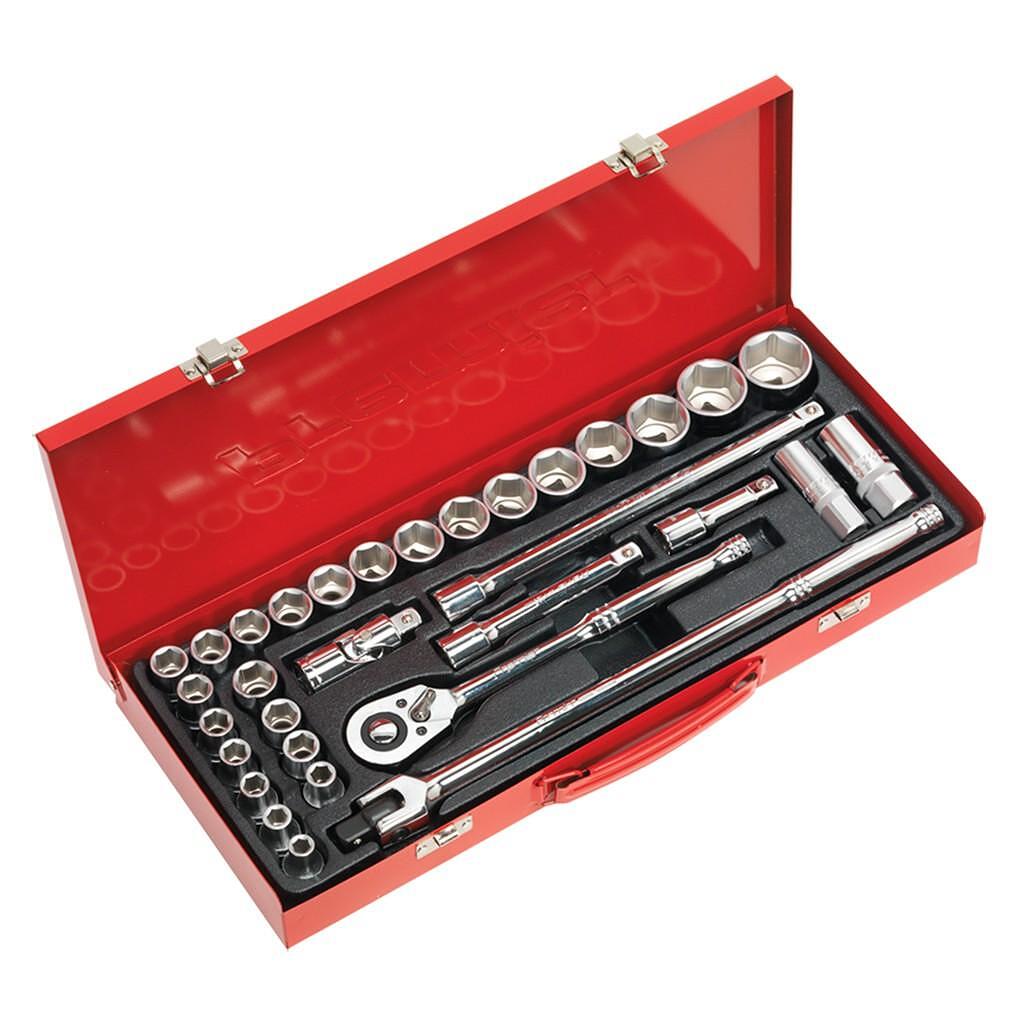 Trusa chei tubulare, actionare de 1/2”, 32 piese