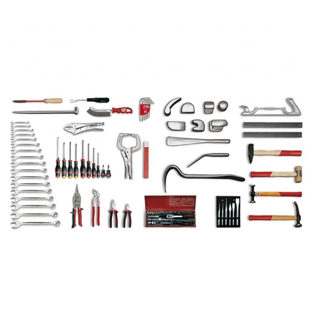 Trusa de scule pentru tinichigerie, 88 piese