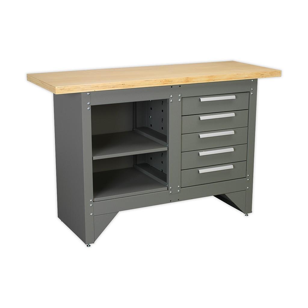 Banc de lucru Sealey cu 5 sertare culisante