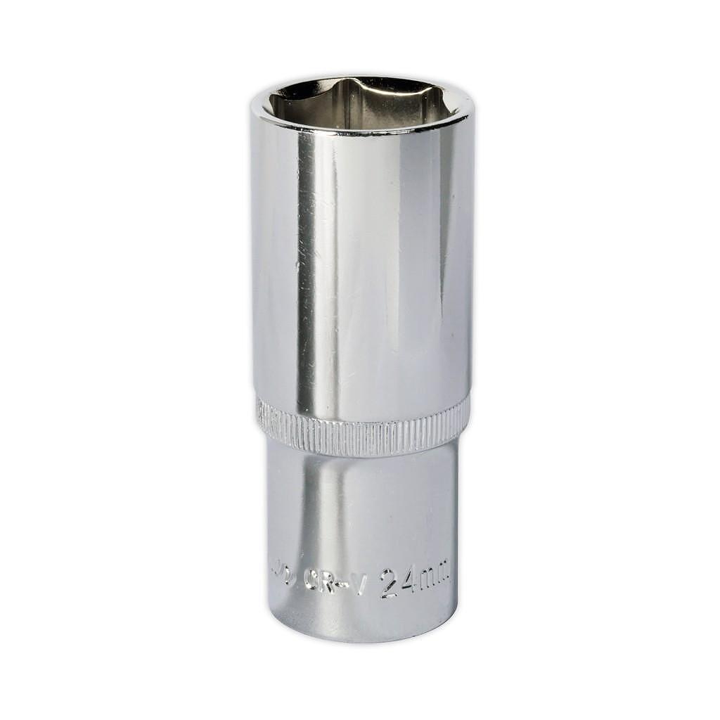 Cheie tubulara adanca 24 mm, antrenare 1/2" Sealey