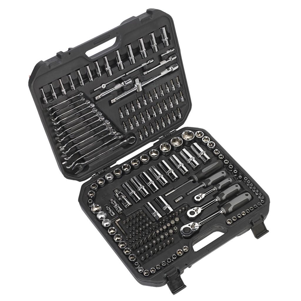 Trusa de chei 1/4”, 3/8”, 1/2”, 221 piese, Sealey