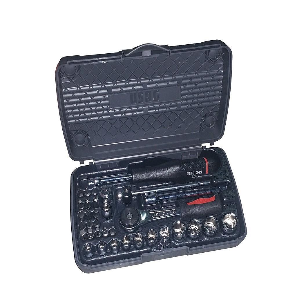 Set chei tubulare USAG, 1/4”, 34 piese