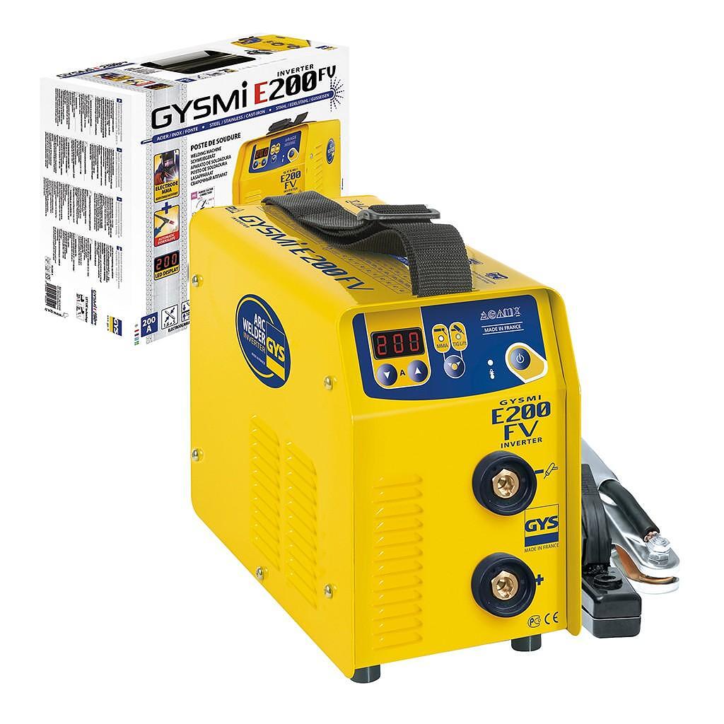 Aparat de sudura tip invertor MMA, GYSMI E200FV