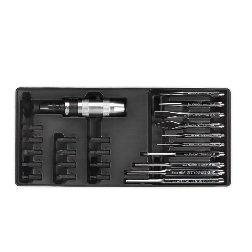 Set de surubelnite si capete de impact, 25 piese