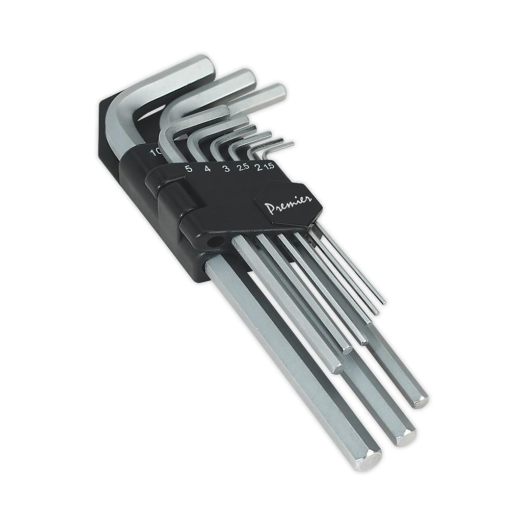 Set chei hex, lungi, 9 piese