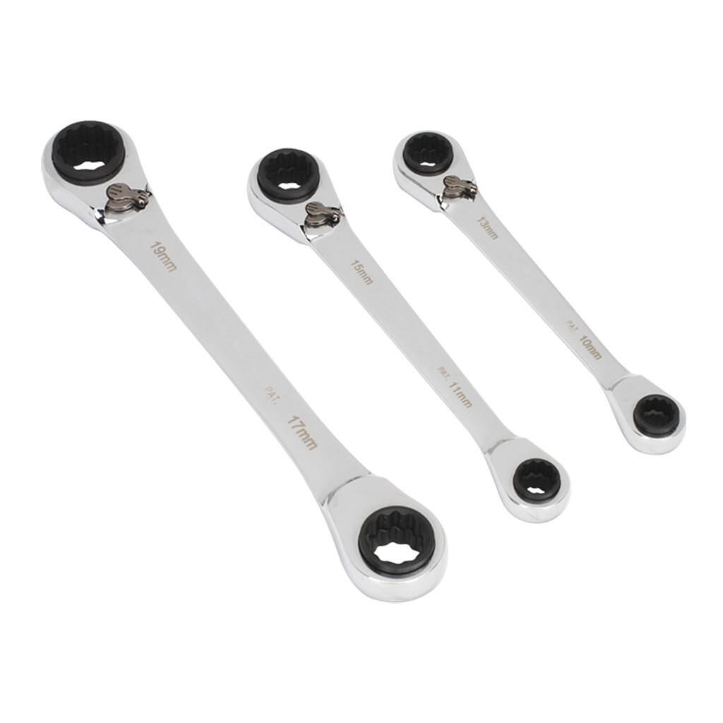 Set chei inelare cu clichet reversibil, 3 piese