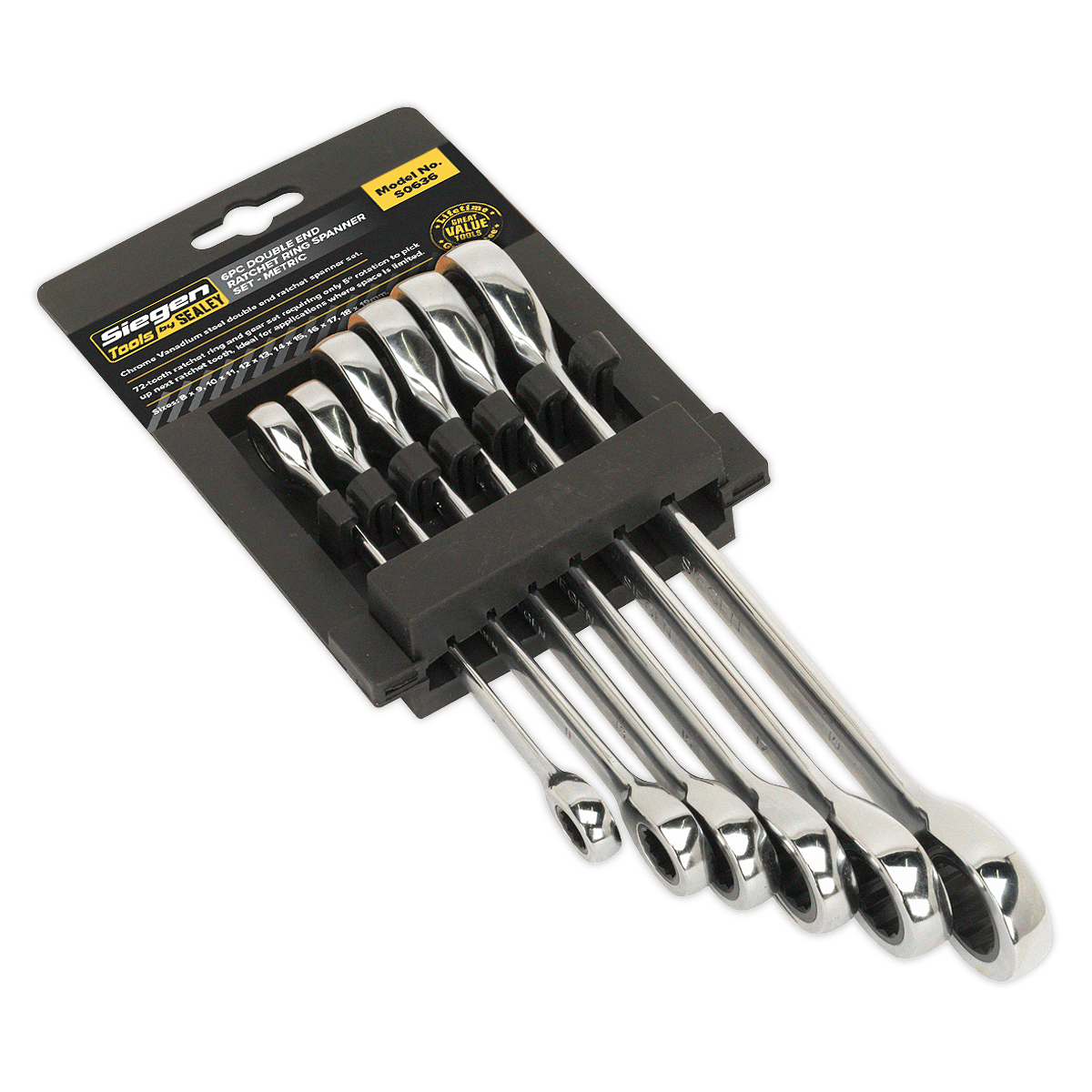 Set chei cu clichet dublu, 6 piese