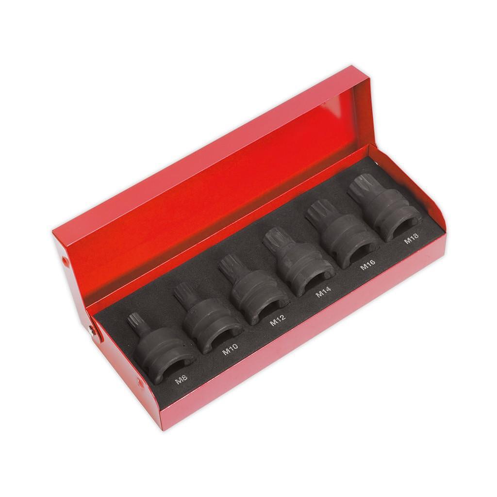 Trusa biti tubulare impact 1/2" Sealey