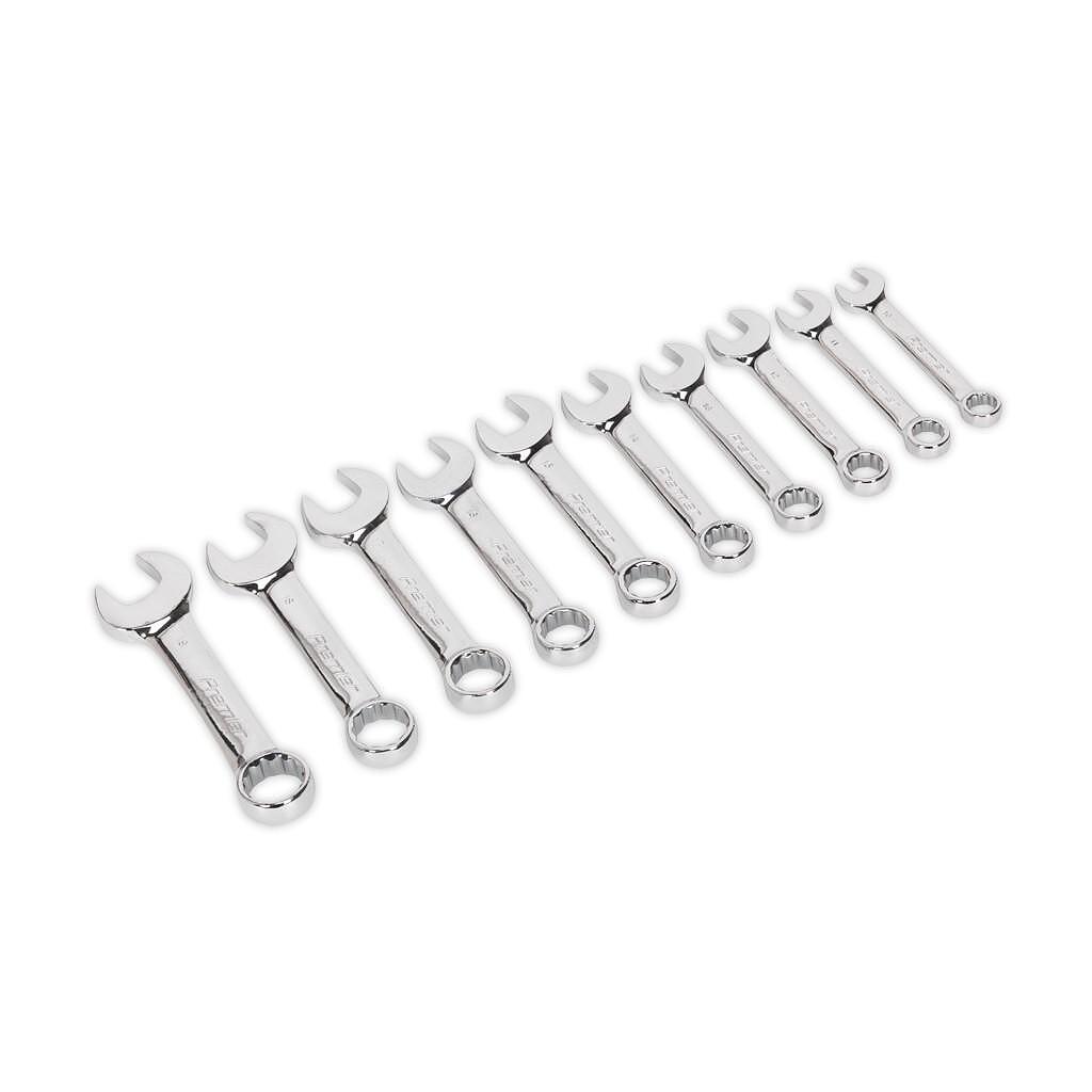 Set chei combinate scurte 10 piese 10‑19 mm Sealey