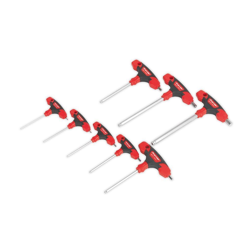 Set chei TRX cu maner tip T, 8 piese Sealey